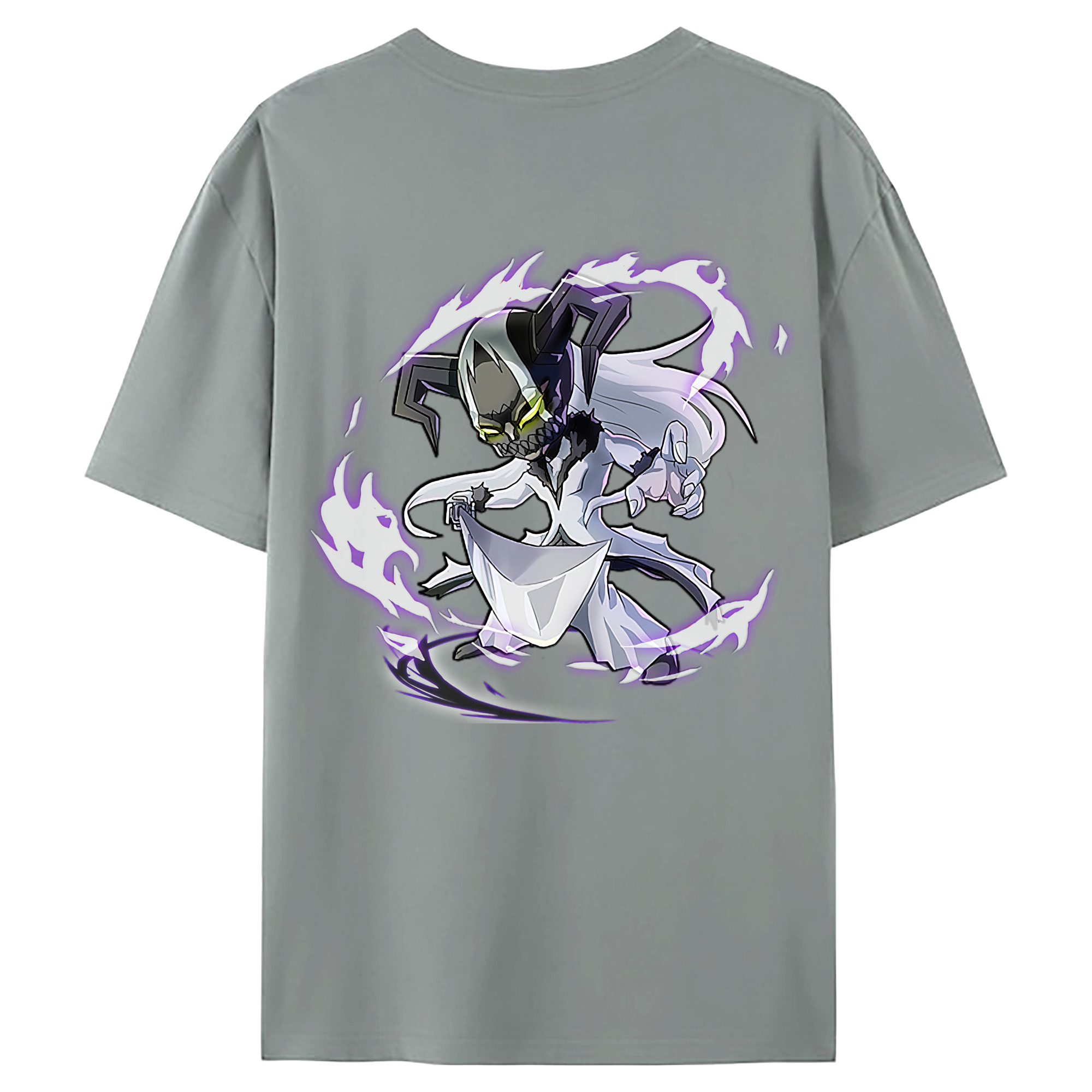 （画像用） ブリーチ 黒崎一護（くろさき いちご）BLEACH Kurosaki Ichigo 綿100％ メンズ半袖Tシャツ（バックプリント） 通気性